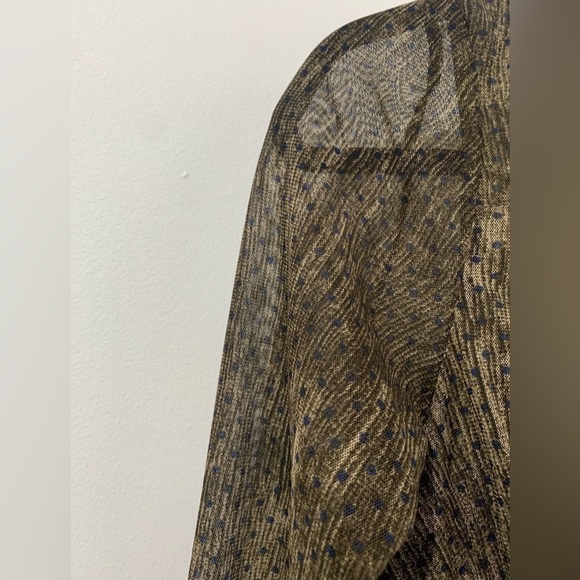 Made in Turkey 🇹🇷 Jane & John brown dress sheer long sleeve - size medium. - Picture 7 of 8